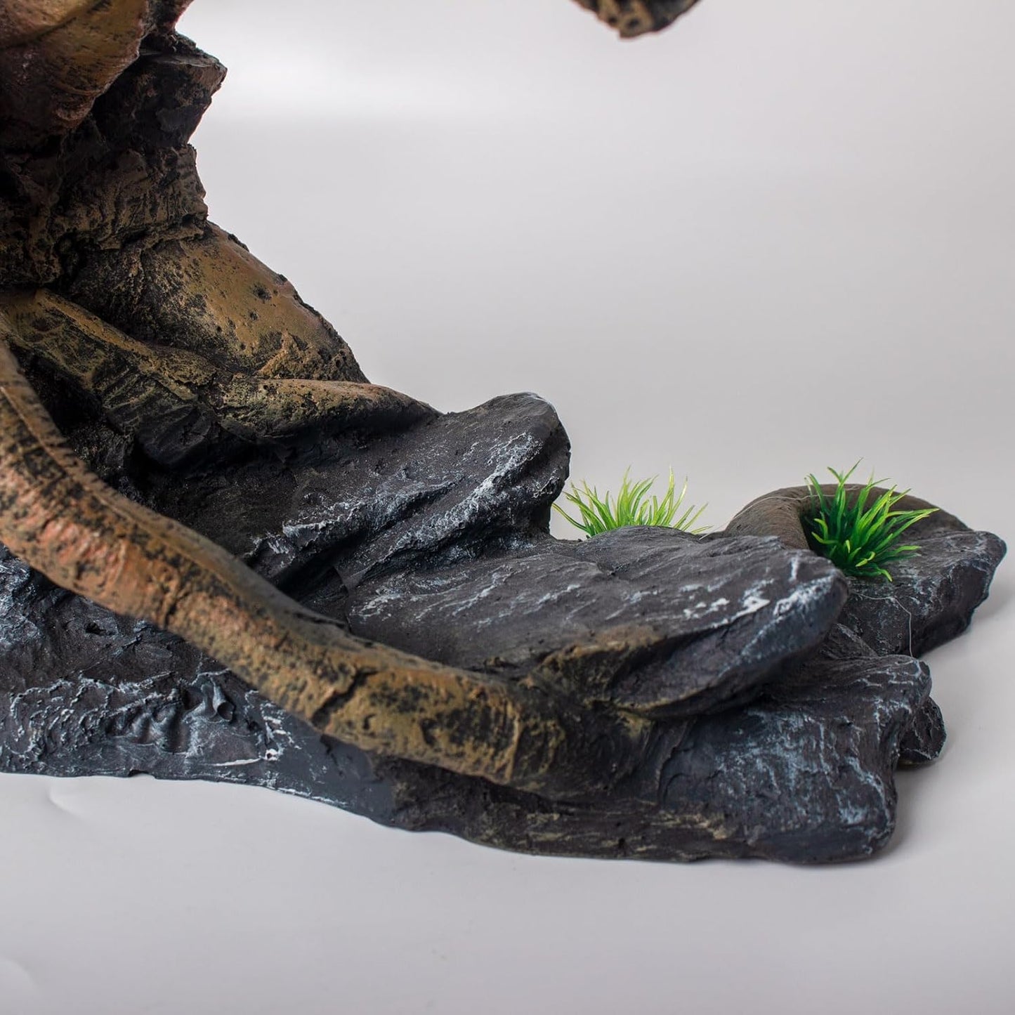 Fish Tank Decorations Aquarium Décor Resin Artificial Tree Trunk Root (E)