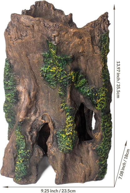 Fish Tank Decorations Aquarium Décor Resin Artificial Tree Trunk Root (E)