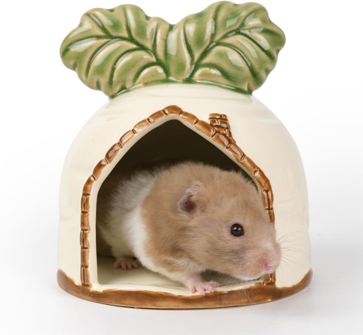 Ceramic Hamster Hideout Strawberry Chew Proof Syrian Hide Cool Bed