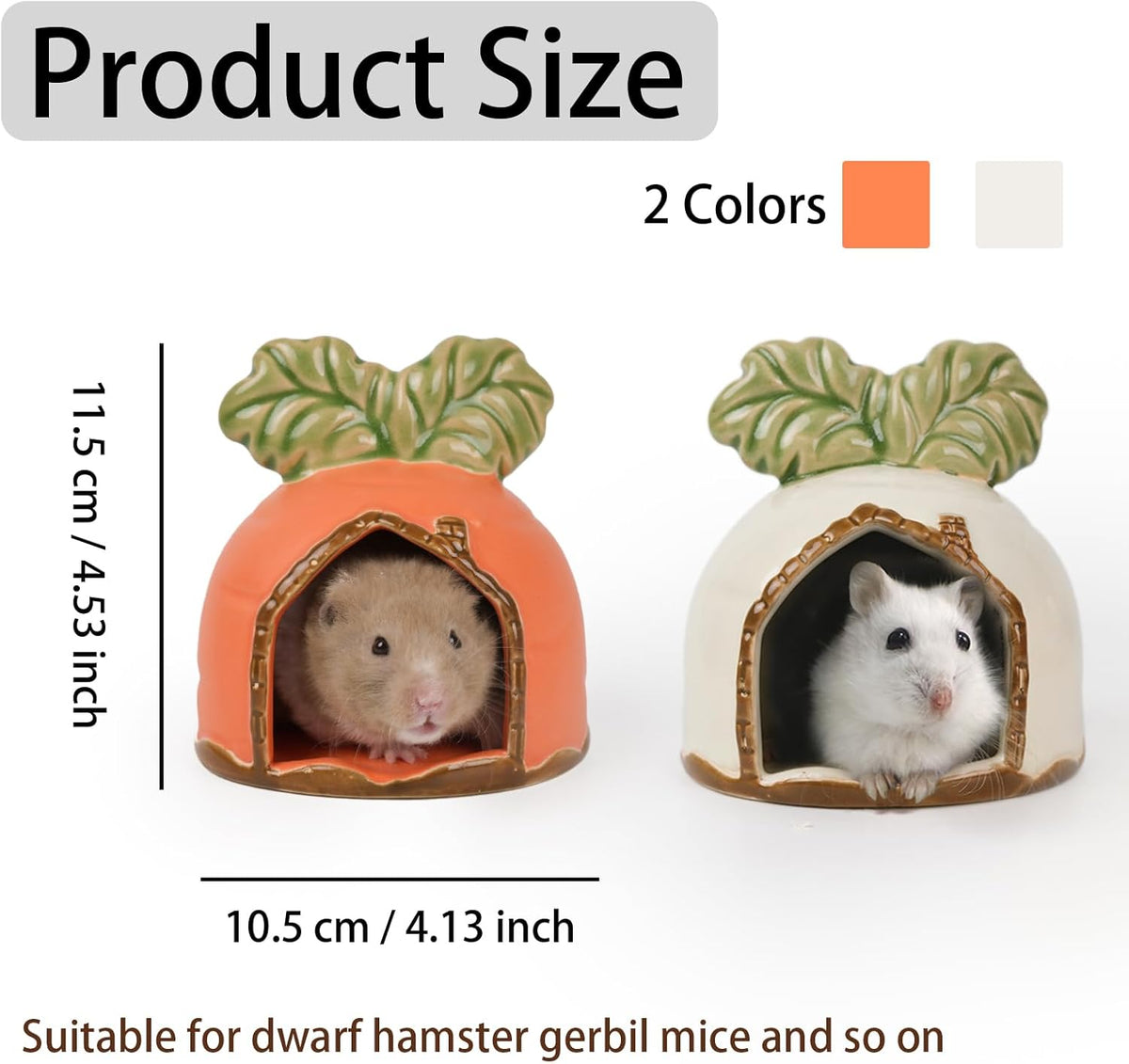 Ceramic Hamster Hideout Strawberry Chew Proof Syrian Hide Cool Bed