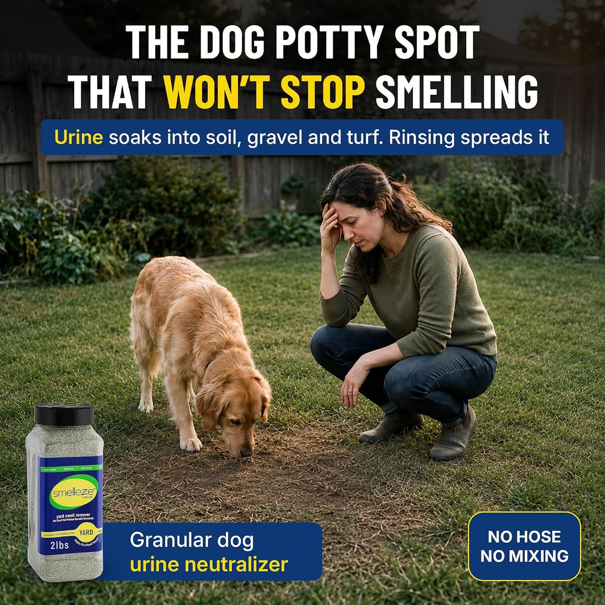 Yard & Outdoor Pet Urine Odor Absorber Granules, 2 lb