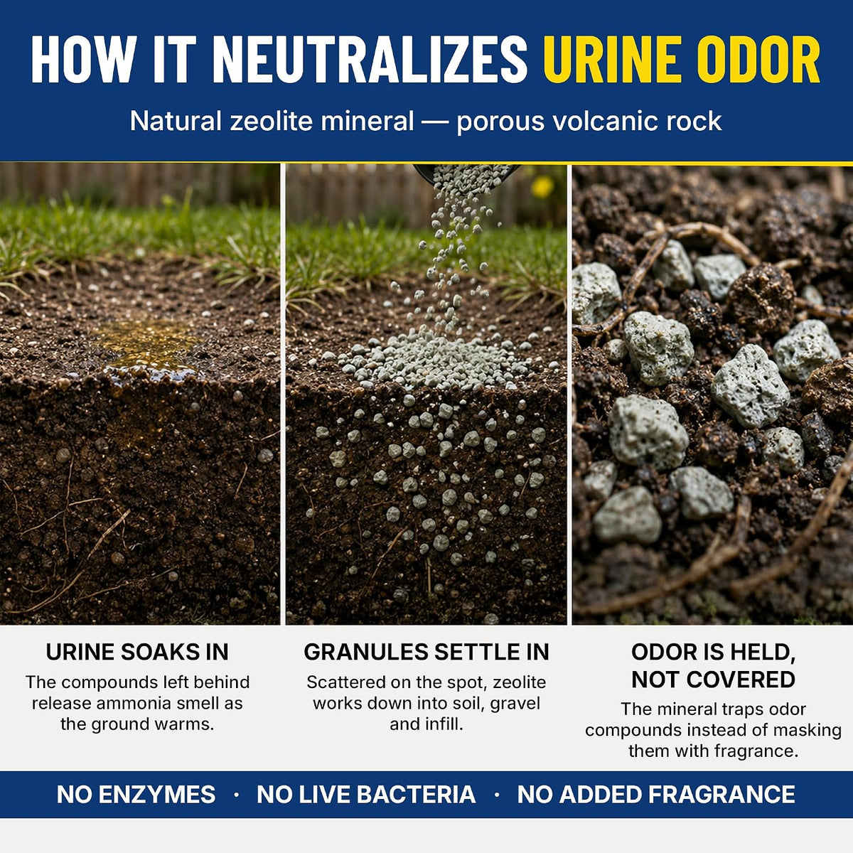 Yard & Outdoor Pet Urine Odor Absorber Granules, 2 lb