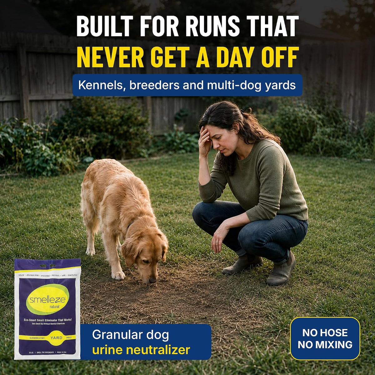 Yard & Outdoor Pet Urine Odor Absorber Granules, 2 lb