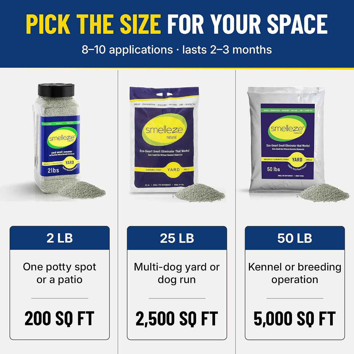 Yard & Outdoor Pet Urine Odor Absorber Granules, 2 lb