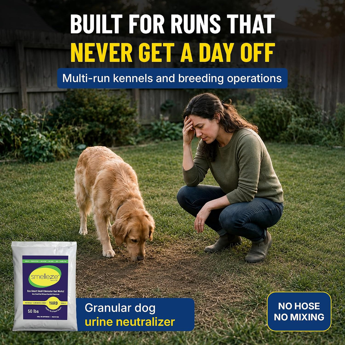 Yard & Outdoor Pet Urine Odor Absorber Granules, 2 lb