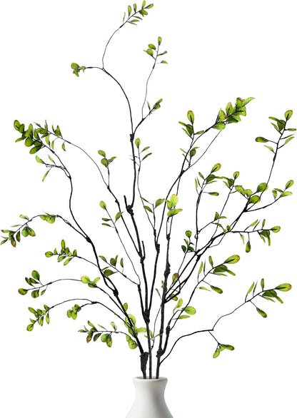 3 Packs 47.2'' Tall Artificial Ficus Branches Faux Eucalyptus Stems