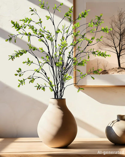 3 Packs 47.2'' Tall Artificial Ficus Branches Faux Eucalyptus Stems