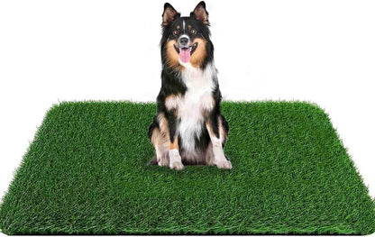 Grass Pad for Dogs 39.3 x 31.5 Inches Fast-Drain Artificial Grass for Pets Potty Training, Easy to Clean Fake Grass for Dog Indoor Outdoor Use(1 Pack)