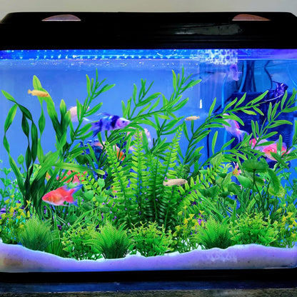 Fish Tank Accessories Aquarium Decorations Green Plants, 25pcs Green Fish Tank Decorations Plant, Aquarium Decor Plastic Plants