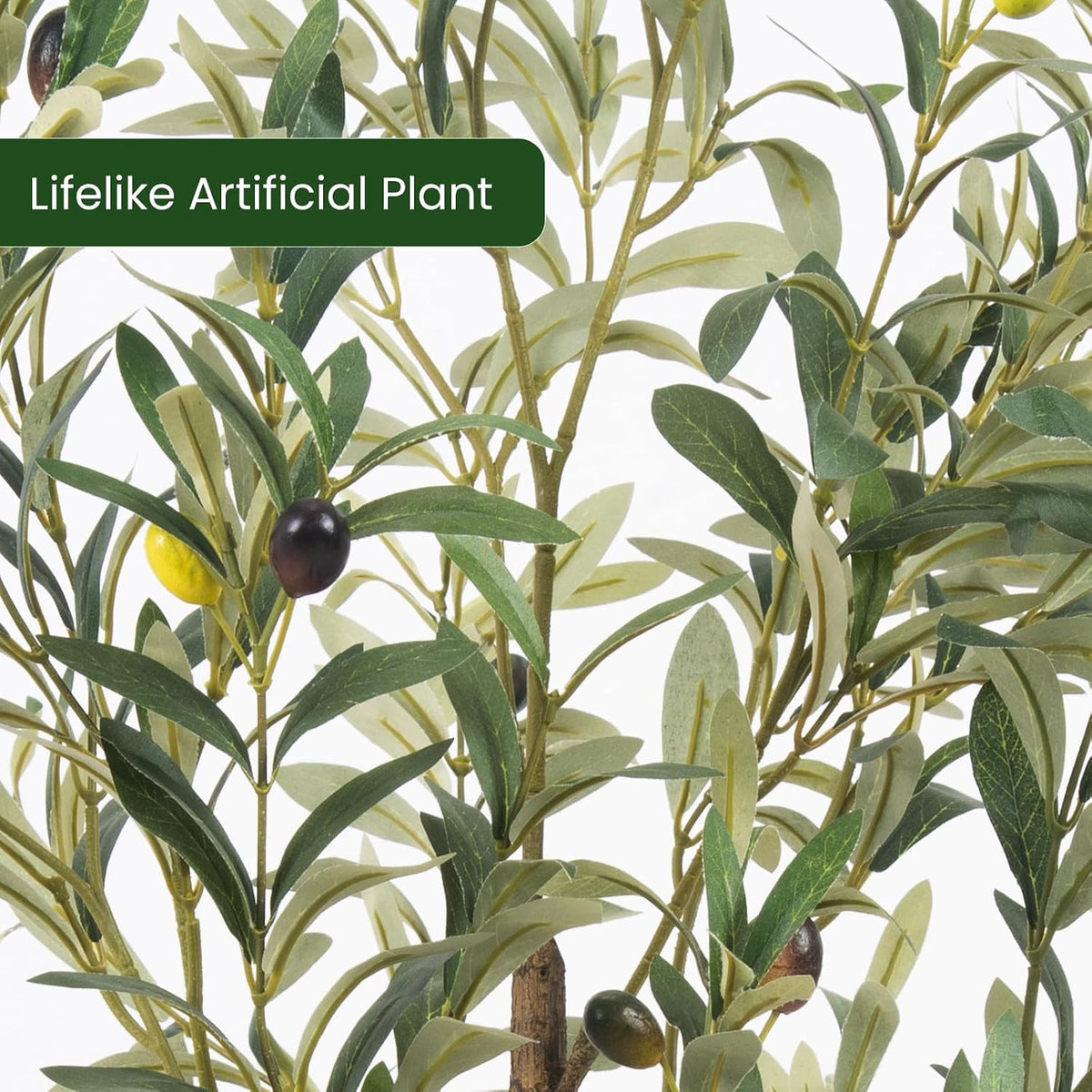 Artificial Fake Olive Tree 4FT 1Pack Faux Olive Tree for Home Decor