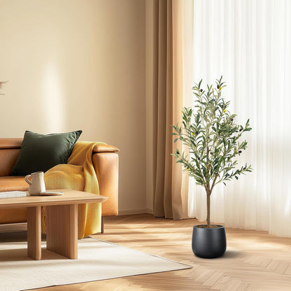 Artificial Fake Olive Tree 4FT 1Pack Faux Olive Tree for Home Decor