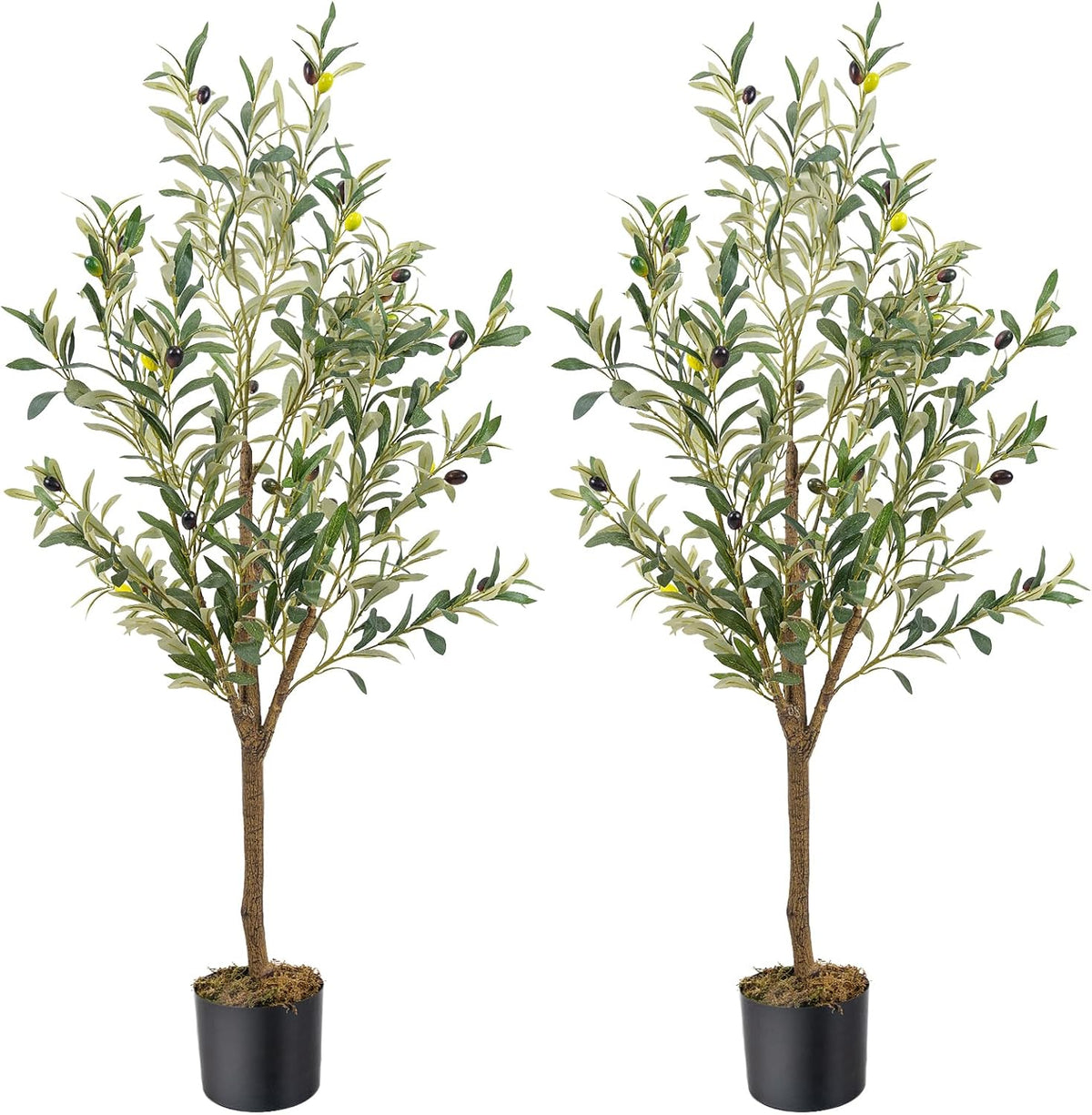Artificial Fake Olive Tree 4FT 1Pack Faux Olive Tree for Home Decor