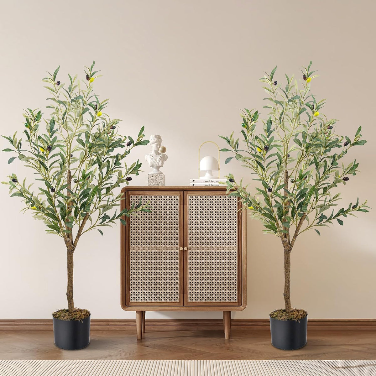 Artificial Fake Olive Tree 4FT 1Pack Faux Olive Tree for Home Decor