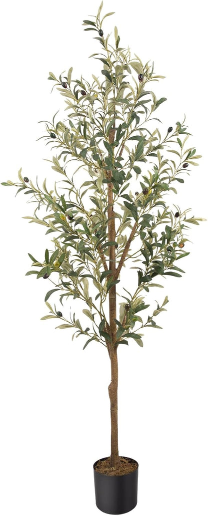 Artificial Fake Olive Tree 4FT 1Pack Faux Olive Tree for Home Decor