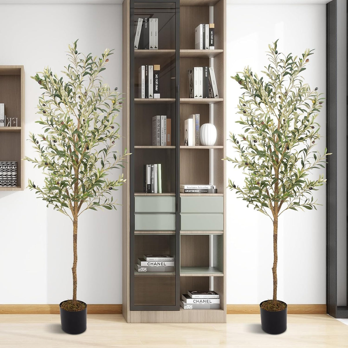 Artificial Fake Olive Tree 4FT 1Pack Faux Olive Tree for Home Decor