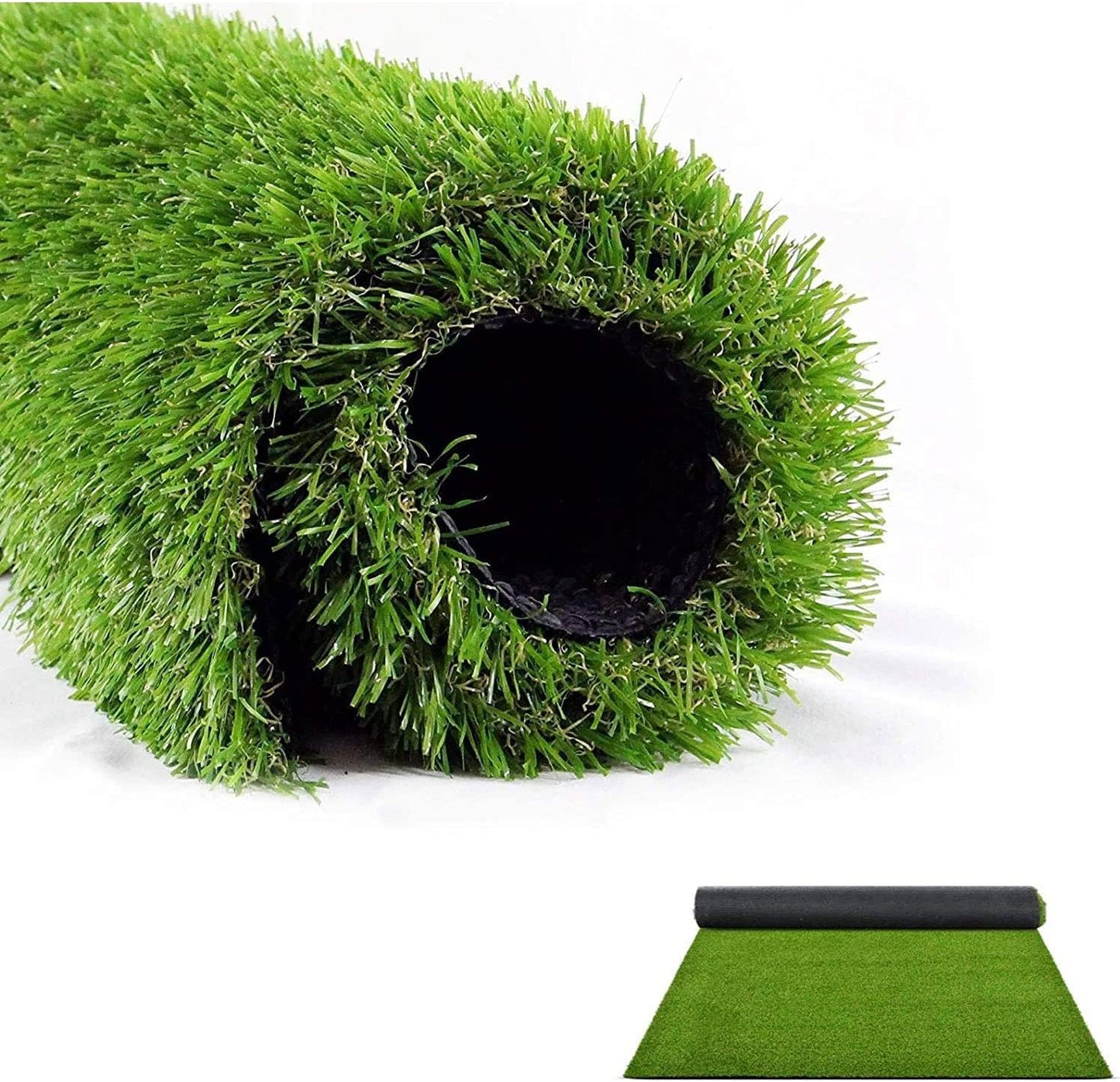 Thick Artificial Grass Turf Lawn Customized Size 6.5 x 10 Feet, 1.38" Indoor Outdoor Garden Lawn Landscape Synthetic Grass Mat Fake Grass Rug