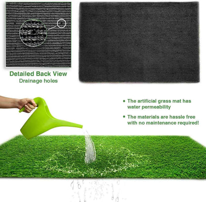 Thick Artificial Grass Turf Lawn Customized Size 6.5 x 10 Feet, 1.38" Indoor Outdoor Garden Lawn Landscape Synthetic Grass Mat Fake Grass Rug