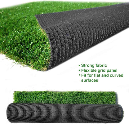 Thick Artificial Grass Turf Lawn Customized Size 6.5 x 10 Feet, 1.38" Indoor Outdoor Garden Lawn Landscape Synthetic Grass Mat Fake Grass Rug