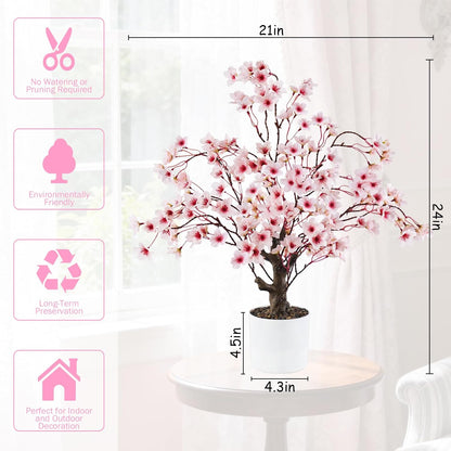Artificial Fall Eucalyptus Tree 2FT, Faux Potted Tree Indoor | Realistic Small Artificial Fall Eucalyptus Tree for Tabletop, Desk, Shelf & Home Decor