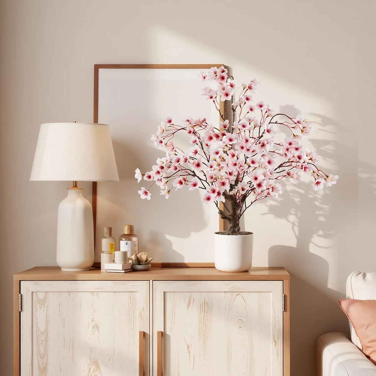 Artificial Fall Eucalyptus Tree 2FT, Faux Potted Tree Indoor | Realistic Small Artificial Fall Eucalyptus Tree for Tabletop, Desk, Shelf & Home Decor
