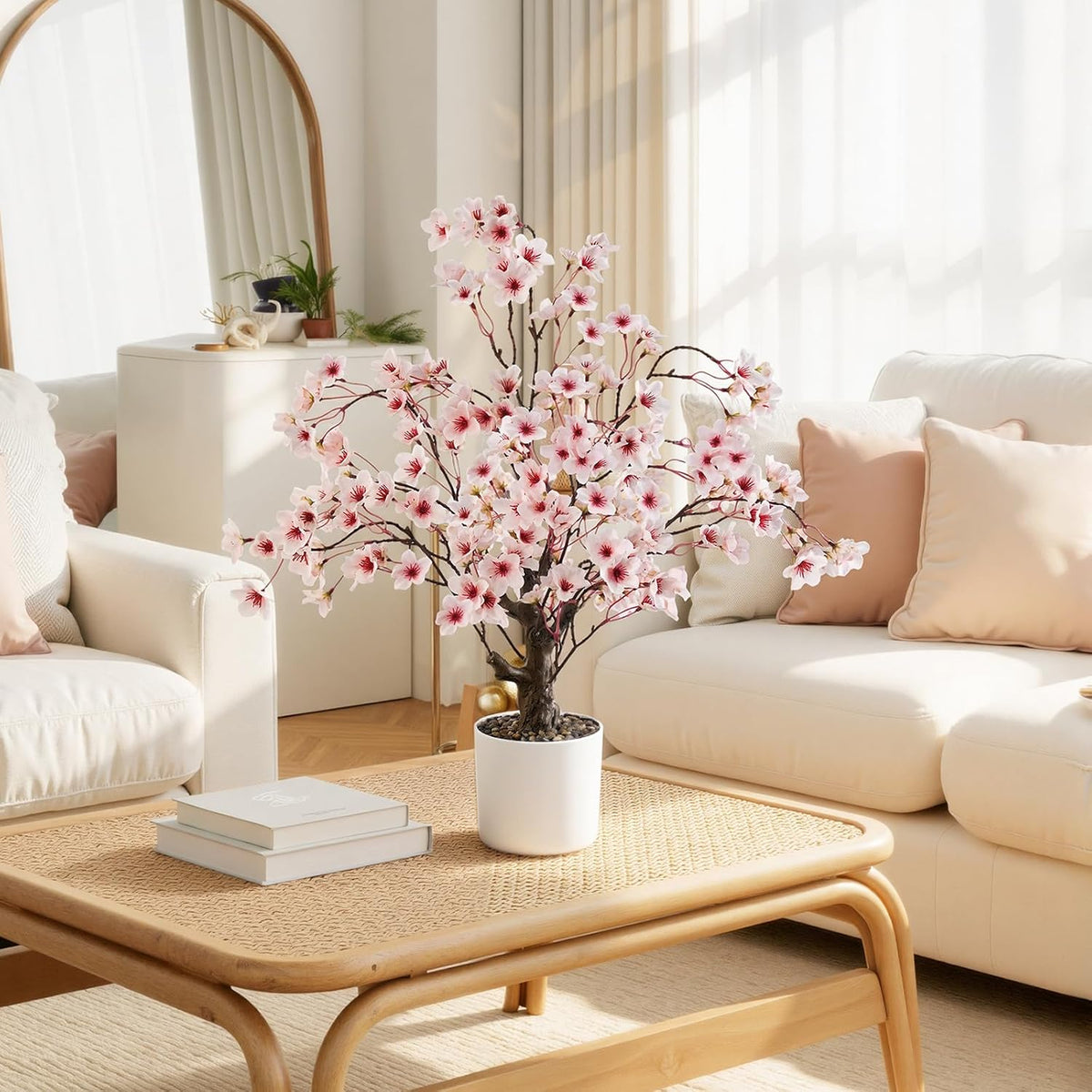 Artificial Fall Eucalyptus Tree 2FT, Faux Potted Tree Indoor | Realistic Small Artificial Fall Eucalyptus Tree for Tabletop, Desk, Shelf & Home Decor