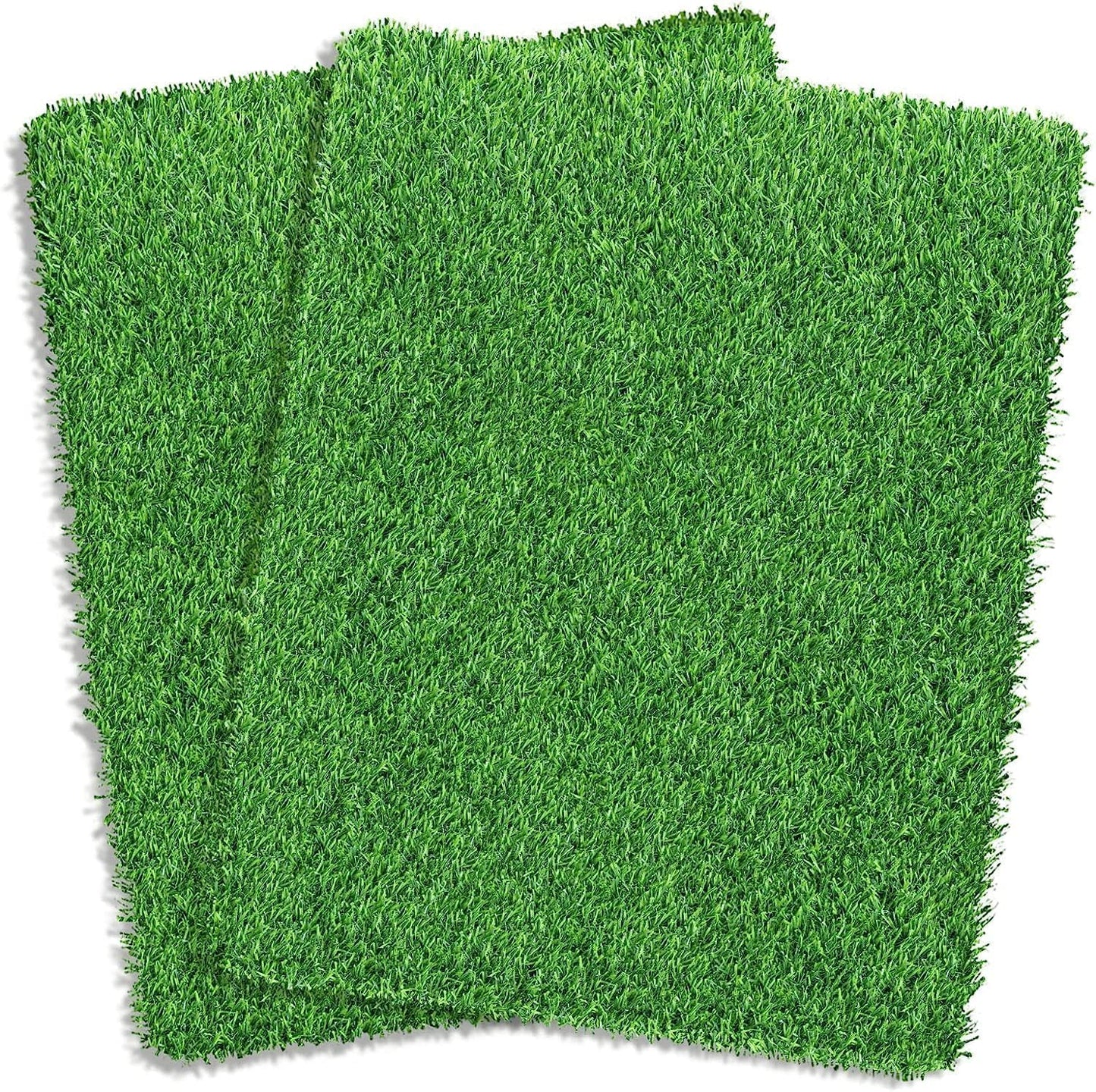 30 x 20 inches 2 Pack Fake Grass Pee for Dogs Artificial Grass Rug Pad for Puppy Potty Washable Grass Mat for Pet Training with Drainage Hole