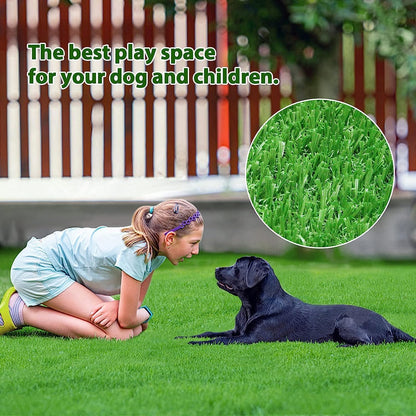 30 x 20 inches 2 Pack Fake Grass Pee for Dogs Artificial Grass Rug Pad for Puppy Potty Washable Grass Mat for Pet Training with Drainage Hole