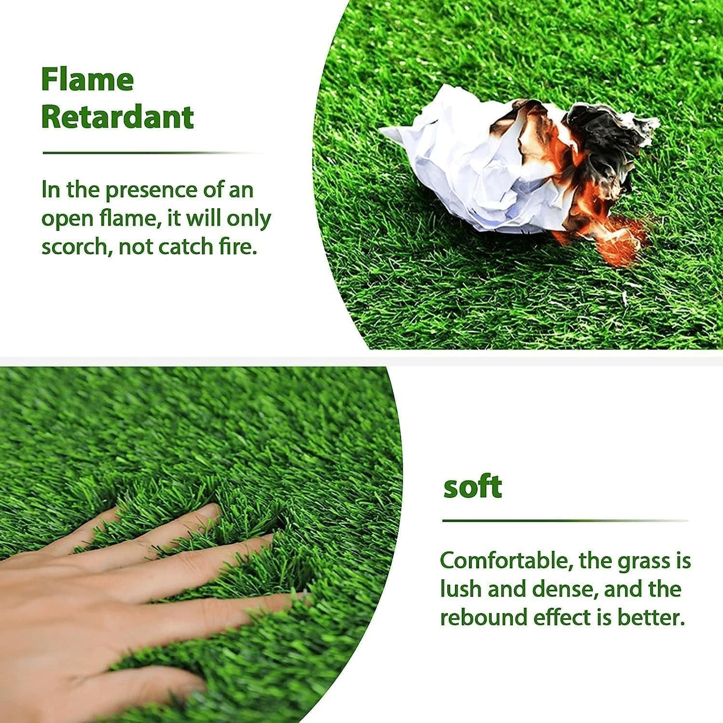 30 x 20 inches 2 Pack Fake Grass Pee for Dogs Artificial Grass Rug Pad for Puppy Potty Washable Grass Mat for Pet Training with Drainage Hole