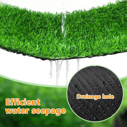 30 x 20 inches 2 Pack Fake Grass Pee for Dogs Artificial Grass Rug Pad for Puppy Potty Washable Grass Mat for Pet Training with Drainage Hole