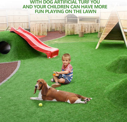 30 x 20 inches 2 Pack Fake Grass Pee for Dogs Artificial Grass Rug Pad for Puppy Potty Washable Grass Mat for Pet Training with Drainage Hole