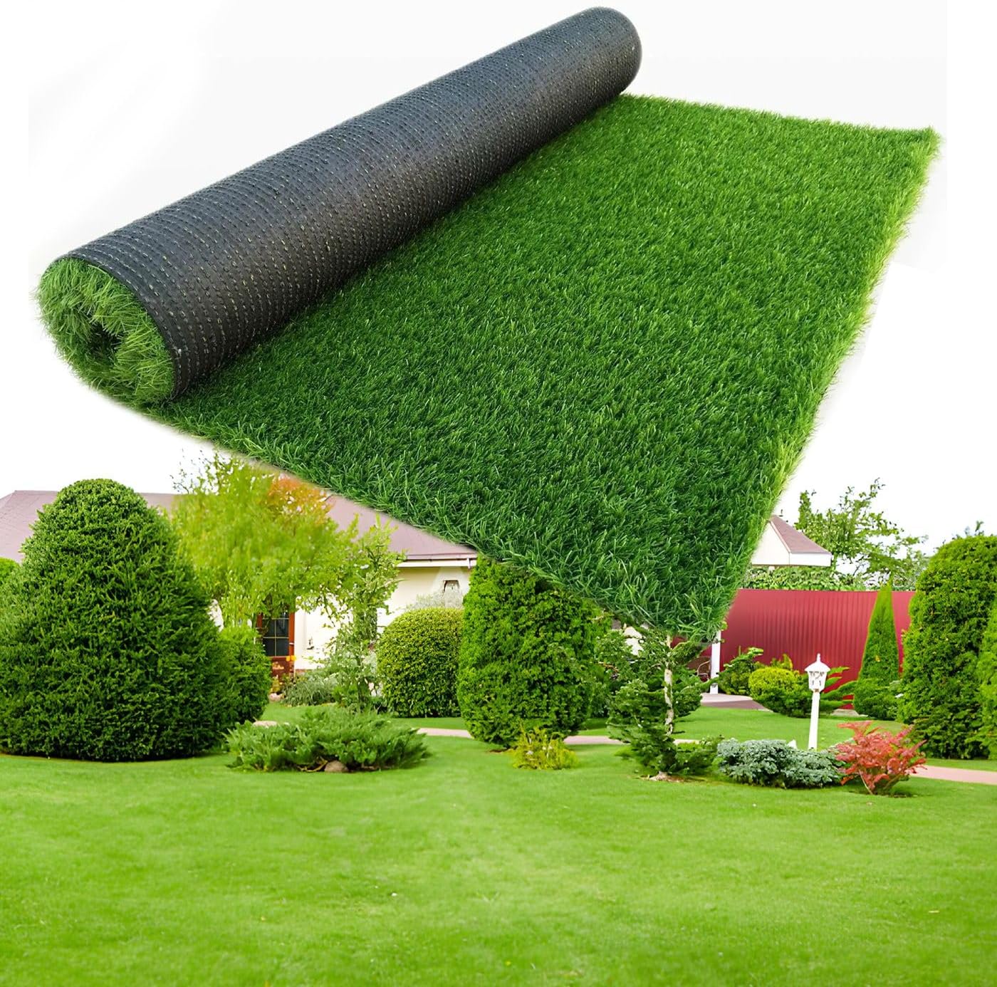 30 x 20 inches 2 Pack Fake Grass Pee for Dogs Artificial Grass Rug Pad for Puppy Potty Washable Grass Mat for Pet Training with Drainage Hole