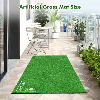 30 x 20 inches 2 Pack Fake Grass Pee for Dogs Artificial Grass Rug Pad for Puppy Potty Washable Grass Mat for Pet Training with Drainage Hole