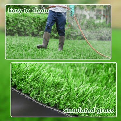 30 x 20 inches 2 Pack Fake Grass Pee for Dogs Artificial Grass Rug Pad for Puppy Potty Washable Grass Mat for Pet Training with Drainage Hole