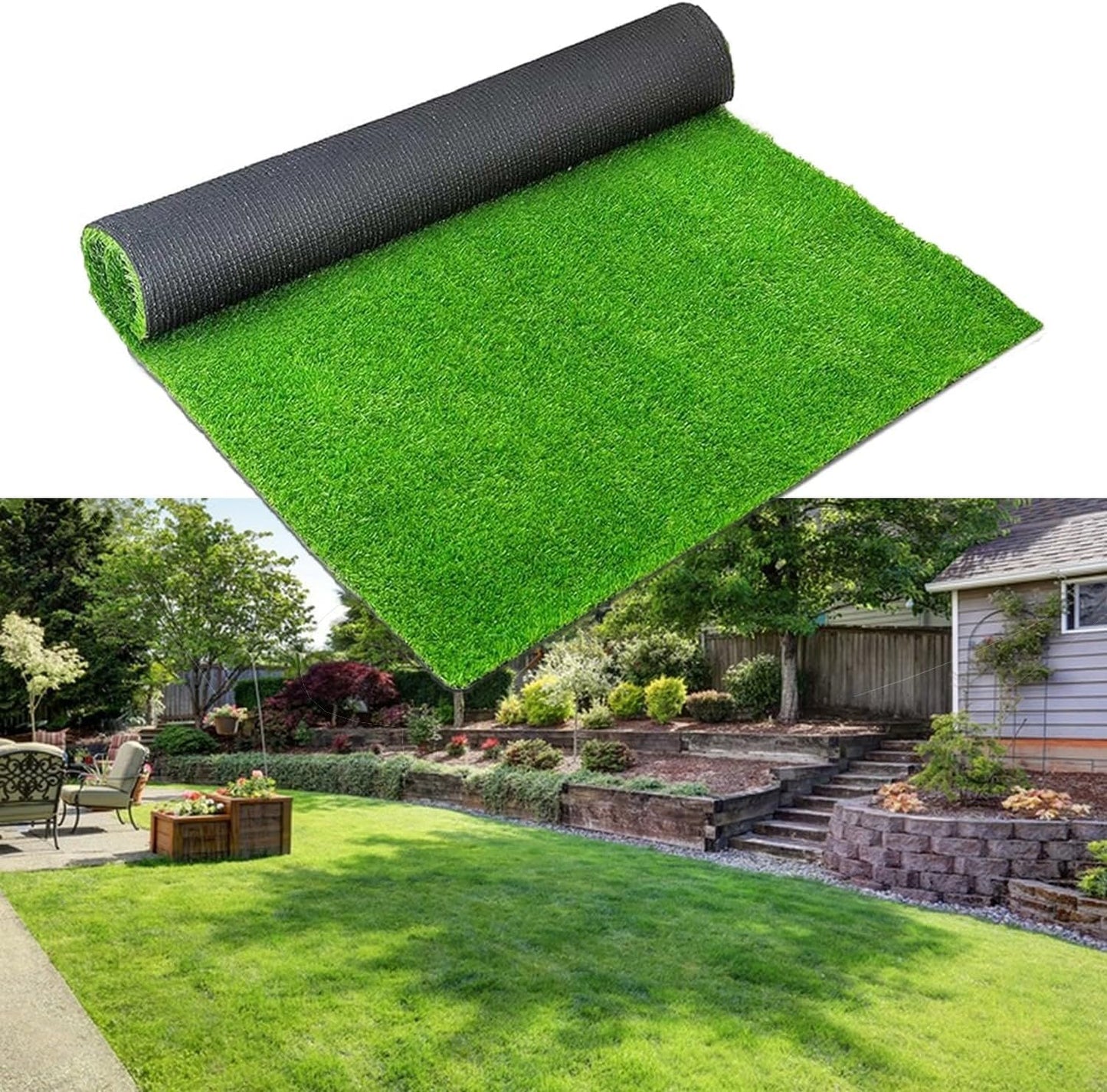 30 x 20 inches 2 Pack Fake Grass Pee for Dogs Artificial Grass Rug Pad for Puppy Potty Washable Grass Mat for Pet Training with Drainage Hole