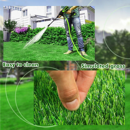 30 x 20 inches 2 Pack Fake Grass Pee for Dogs Artificial Grass Rug Pad for Puppy Potty Washable Grass Mat for Pet Training with Drainage Hole