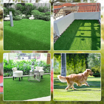 30 x 20 inches 2 Pack Fake Grass Pee for Dogs Artificial Grass Rug Pad for Puppy Potty Washable Grass Mat for Pet Training with Drainage Hole
