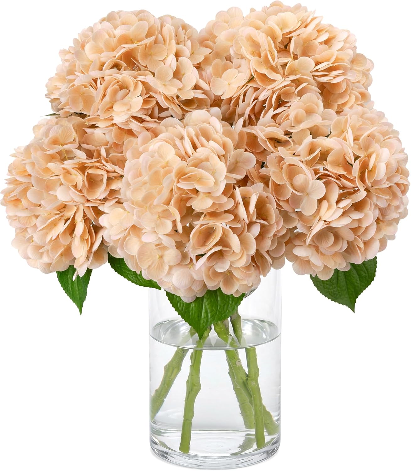 10PCS Pink Hydrangea Artificial Flowers, Faux Hydrangeas Bouquets | with Gift Box, for Wedding Centerpieces, DIY Bouquets, Bridal Shower, Home Decor