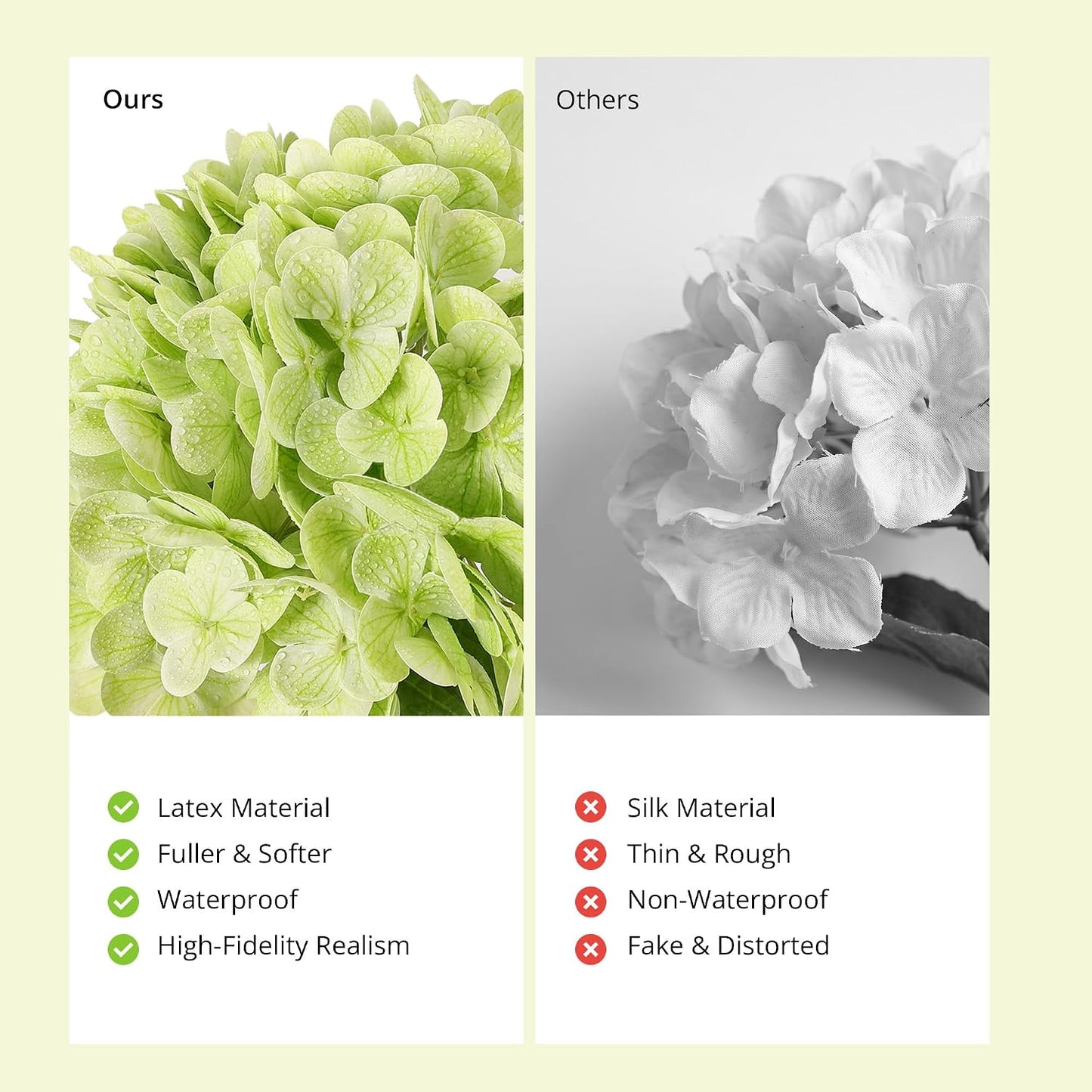 10PCS Pink Hydrangea Artificial Flowers, Faux Hydrangeas Bouquets | with Gift Box, for Wedding Centerpieces, DIY Bouquets, Bridal Shower, Home Decor