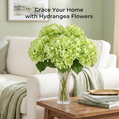 10PCS Pink Hydrangea Artificial Flowers, Faux Hydrangeas Bouquets | with Gift Box, for Wedding Centerpieces, DIY Bouquets, Bridal Shower, Home Decor