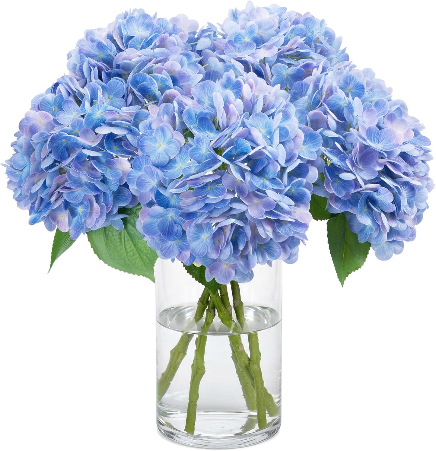 10PCS Pink Hydrangea Artificial Flowers, Faux Hydrangeas Bouquets | with Gift Box, for Wedding Centerpieces, DIY Bouquets, Bridal Shower, Home Decor