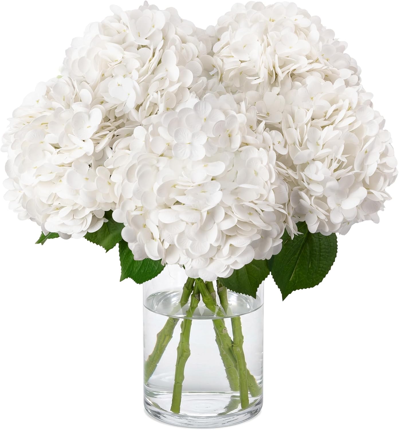 10PCS Pink Hydrangea Artificial Flowers, Faux Hydrangeas Bouquets | with Gift Box, for Wedding Centerpieces, DIY Bouquets, Bridal Shower, Home Decor