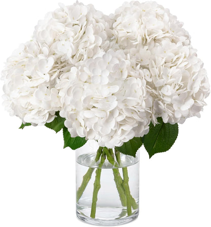 10PCS Pink Hydrangea Artificial Flowers, Faux Hydrangeas Bouquets | with Gift Box, for Wedding Centerpieces, DIY Bouquets, Bridal Shower, Home Decor