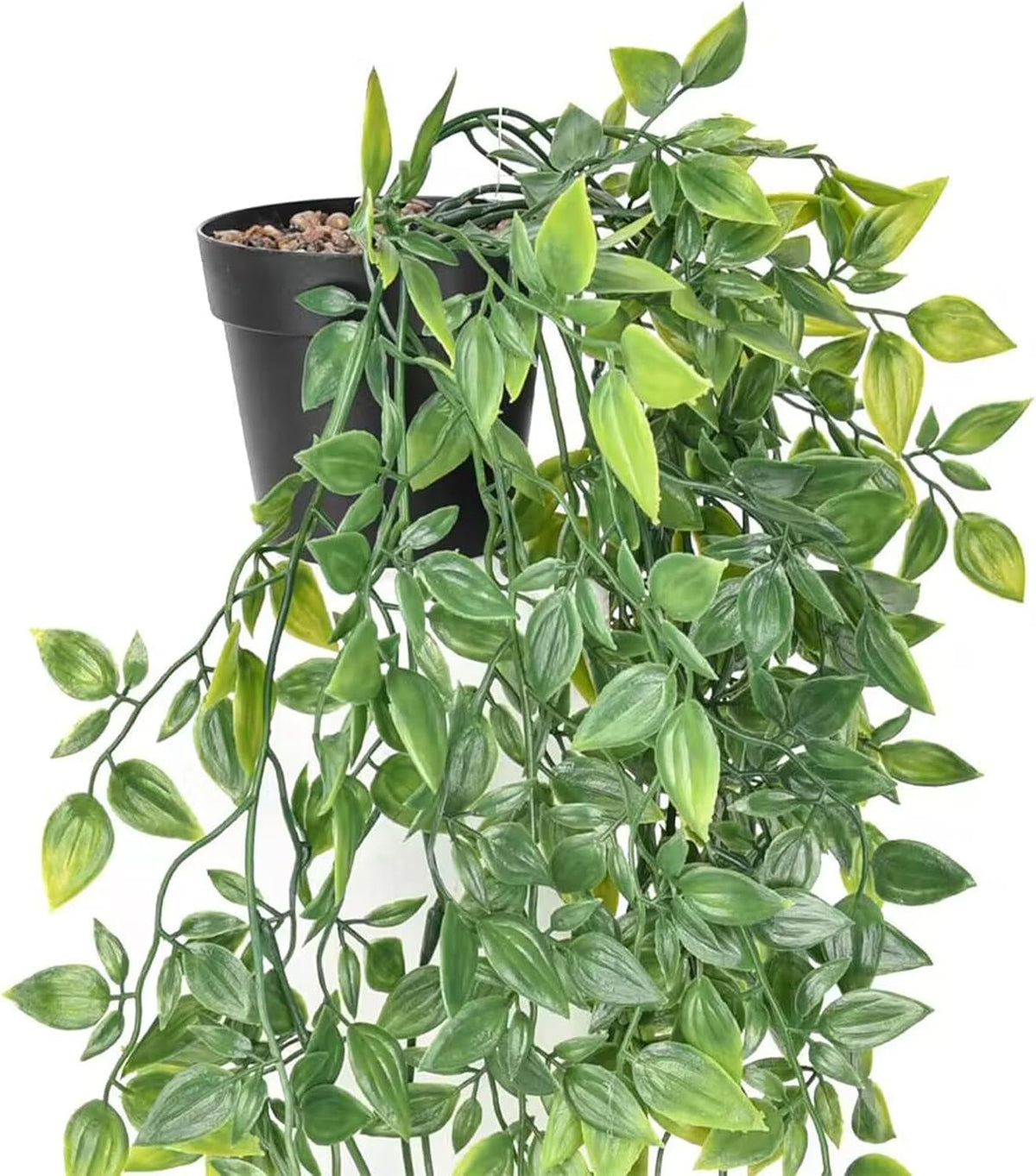 Fake Hanging Plants, Artificial Pothos Vines Faux Plants Greenery for Wall Home Living Room Office Indoor Outdoor Decor (No Baskets)