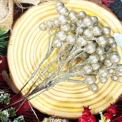 20 Pack 7 Inch Fall Artificial Orange Berry Stems Orange Berries Picks Holly Berry Branches Decorations for Tree Ornaments Fall Bouquets Wreath DIY Crafts Thanksgiving Harvest Autumn Home Decor