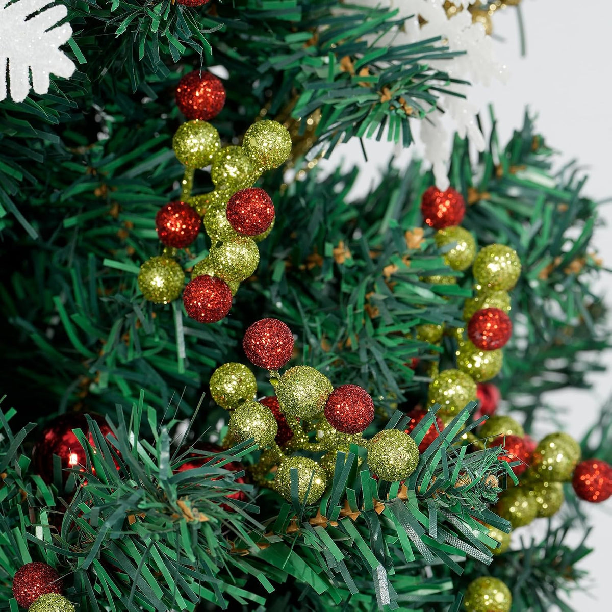 20 Pack 7 Inch Fall Artificial Orange Berry Stems Orange Berries Picks Holly Berry Branches Decorations for Tree Ornaments Fall Bouquets Wreath DIY Crafts Thanksgiving Harvest Autumn Home Decor