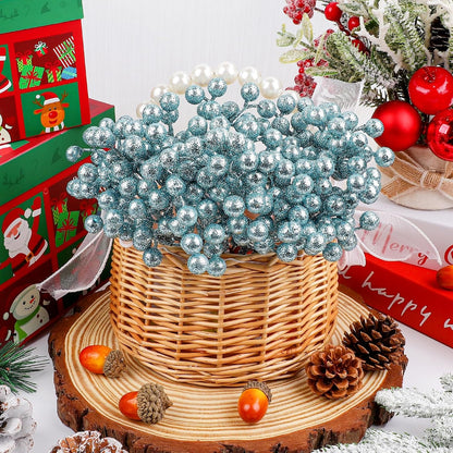 20 Pack 7 Inch Fall Artificial Orange Berry Stems Orange Berries Picks Holly Berry Branches Decorations for Tree Ornaments Fall Bouquets Wreath DIY Crafts Thanksgiving Harvest Autumn Home Decor