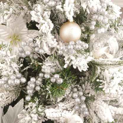 20 Pack 7 Inch Fall Artificial Orange Berry Stems Orange Berries Picks Holly Berry Branches Decorations for Tree Ornaments Fall Bouquets Wreath DIY Crafts Thanksgiving Harvest Autumn Home Decor