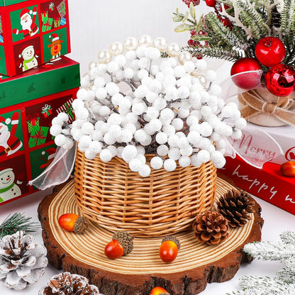 20 Pack 7 Inch Fall Artificial Orange Berry Stems Orange Berries Picks Holly Berry Branches Decorations for Tree Ornaments Fall Bouquets Wreath DIY Crafts Thanksgiving Harvest Autumn Home Decor