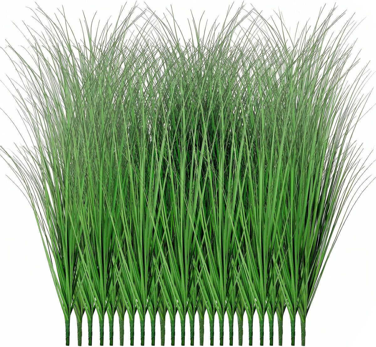 Artificial Plants Outdoor, 21" Faux Grass Greenery Stems Green&Red
