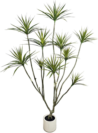 Artificial Dracaena marginata,5ft Tall Fake Plants Artificial Dracaena marginata Plants for Indoor, Fake Trees for Office Home Living Room Floor Patio Greening Porch Decor